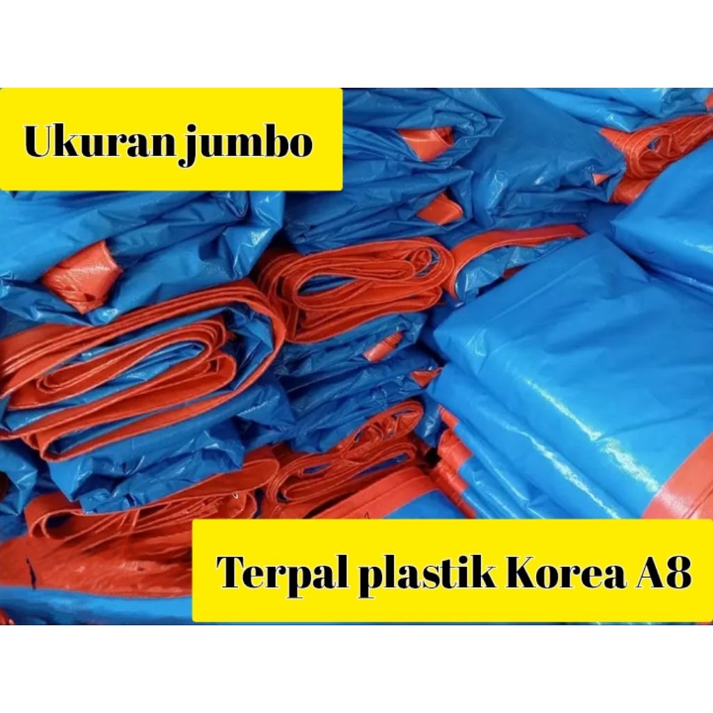 terpal plastik A8 Korea ukuran jumbo terpal lembaran Terpal tenda terpal truk terpal waterproof