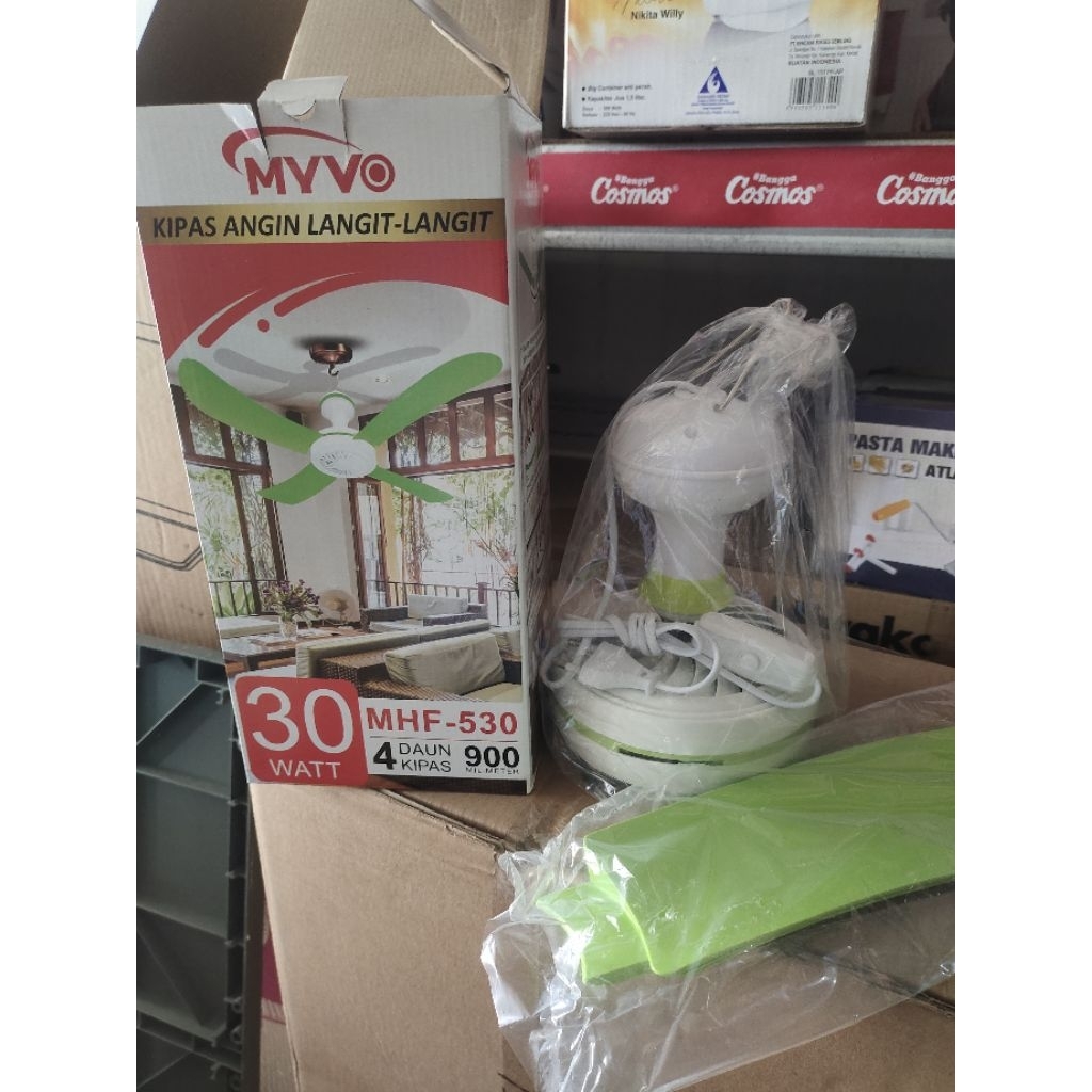 kipas Angin gantung besar 4 baling / Kipas Baling baling