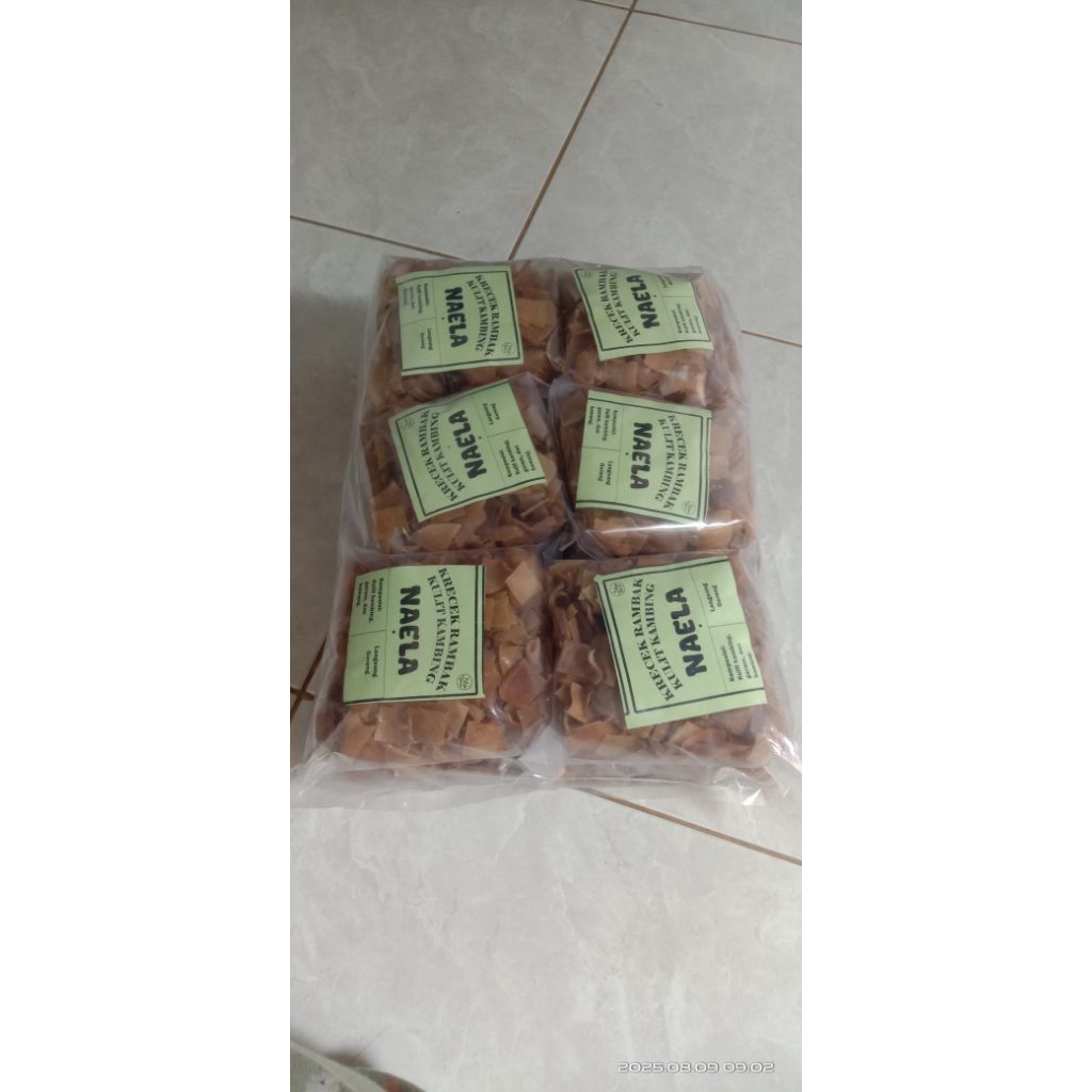 

Krecek rambak kulit kambing paket 12 bungkus[lebih murah]