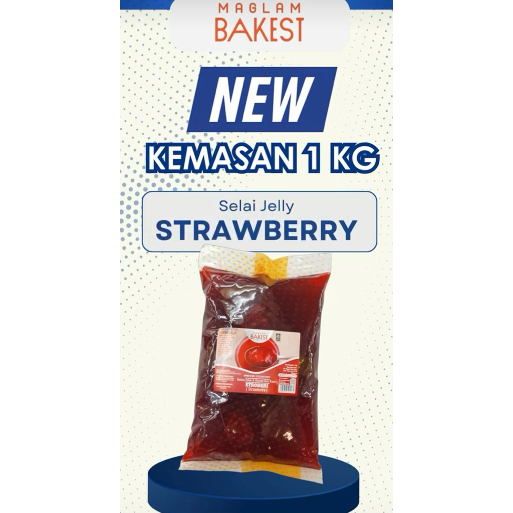 

Maglam Bakest Selai Jelly Strawberry & Blueberry 1kg
