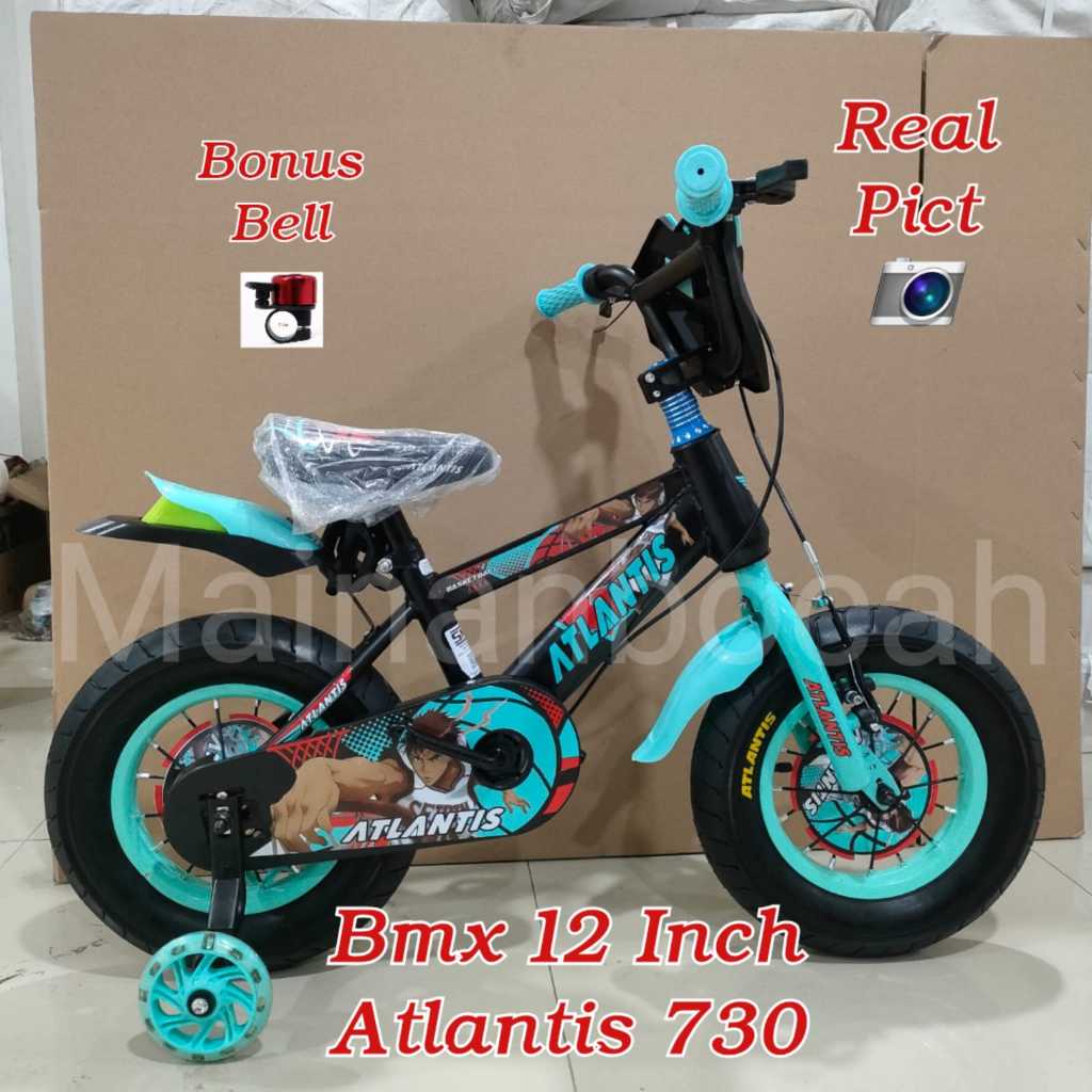 TERMURAH sepeda anak cowo BMX 12 INCH ATLANTIS 730 TERBARU SEPEDA BMX ANAK ATLANTIS 12 INCH BAN BESA