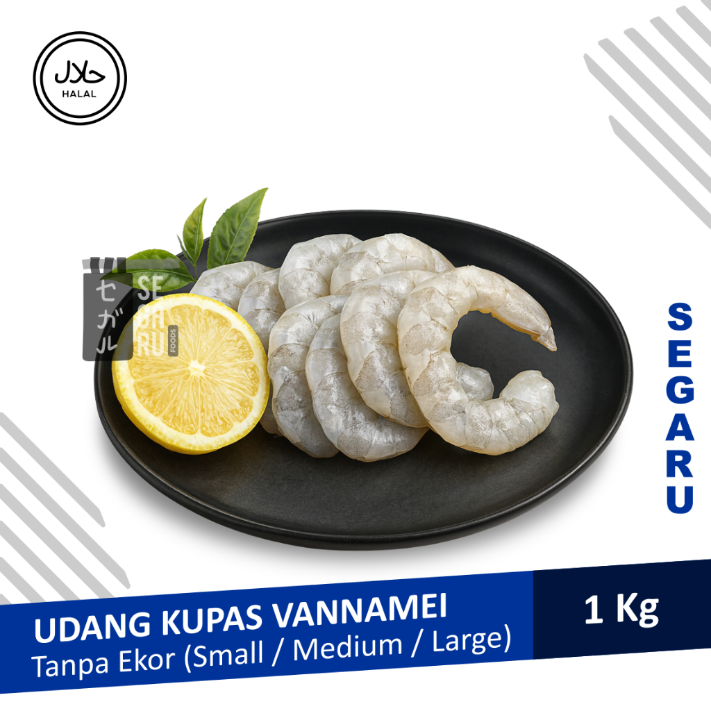 

Udang Kupas Vaname Premium Tanpa Ekor | Vannamei Shrimp Frozen