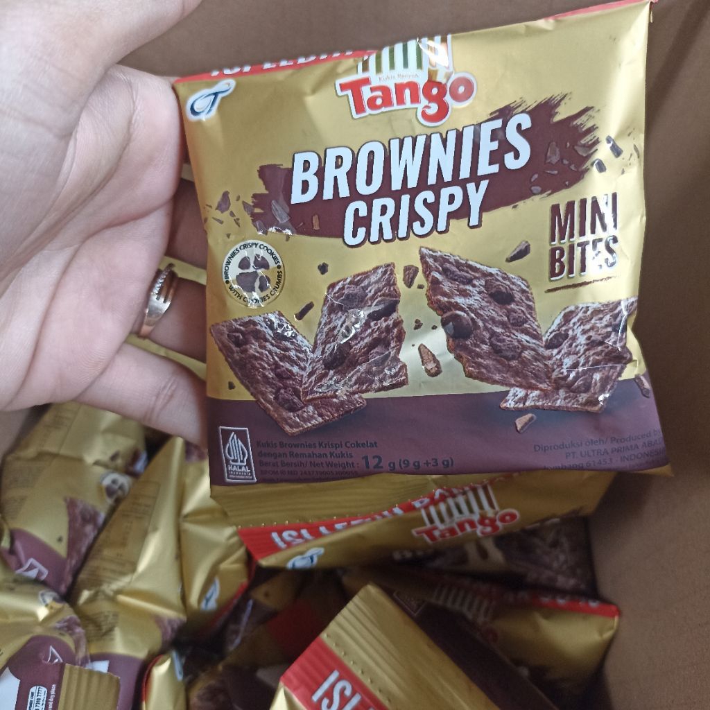 

Tango brownies crispy mini bites Snack viral mama Lela isi 10 pcs