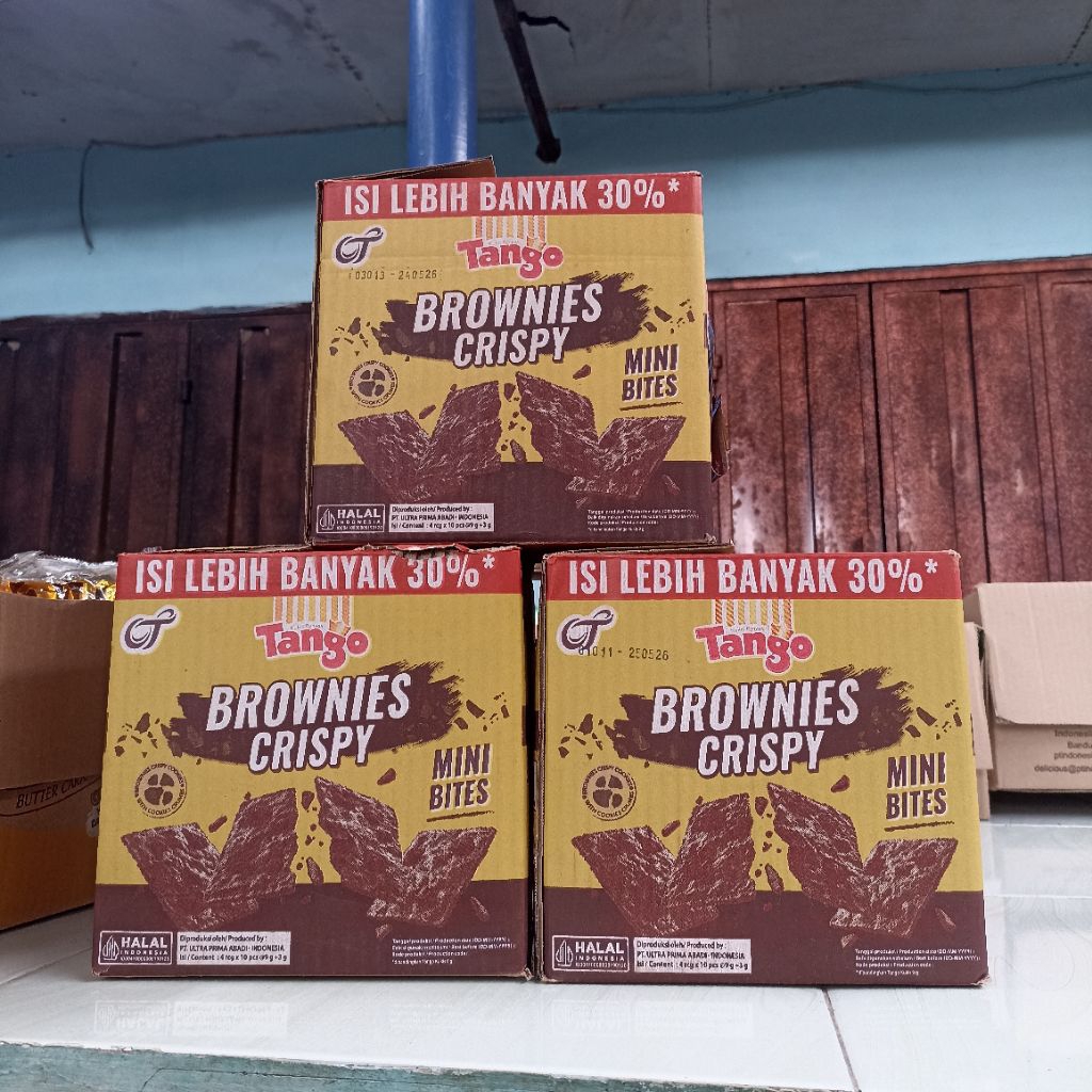 

tango brownies crispy mini bites Snack viral mama Lela isi 10 pcs