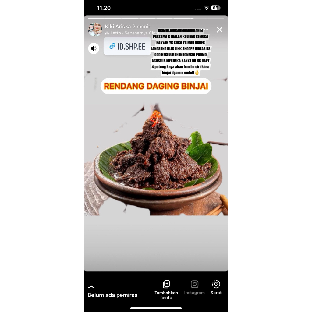 

RENDANGDAGINGLEMBUBINJAI500gram