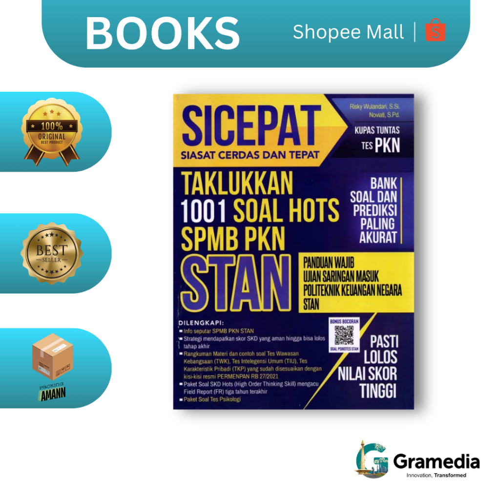 Gramedia MKG - Buku Pendidikan SICEPAT Siasat Cerdas dan Tepat Taklukkan 1001 Soal HOTS SPMB PKN STA