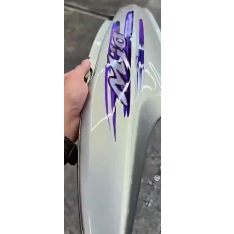 cat warna silver + lembayung gold jenis pu cat motor cat mobil cat custom cat automotive