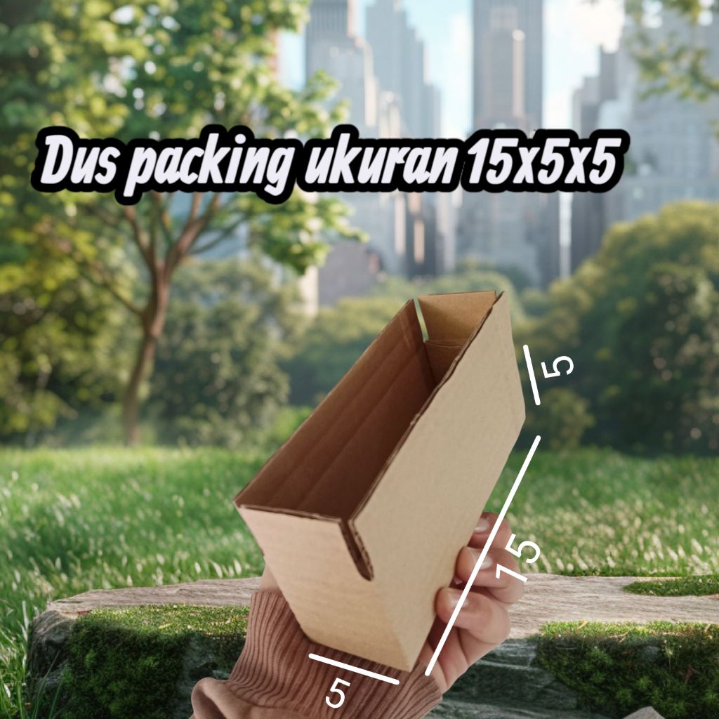 

dus box packing ukuran 15x5x5