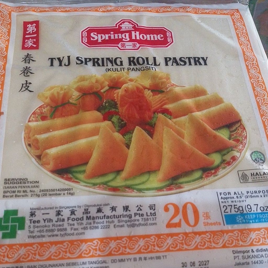 

KULIT PANGSIT/ SPRING ROLL PASTRY isi 20