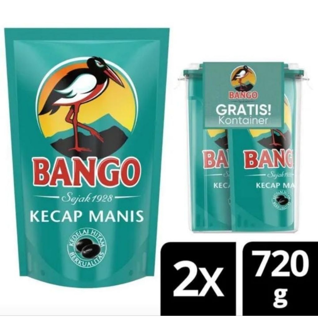 

PROMO BANGO KECAP MANIS 720GR x 2 PCS FREE BOX KONTAINER FREE ONGKIR