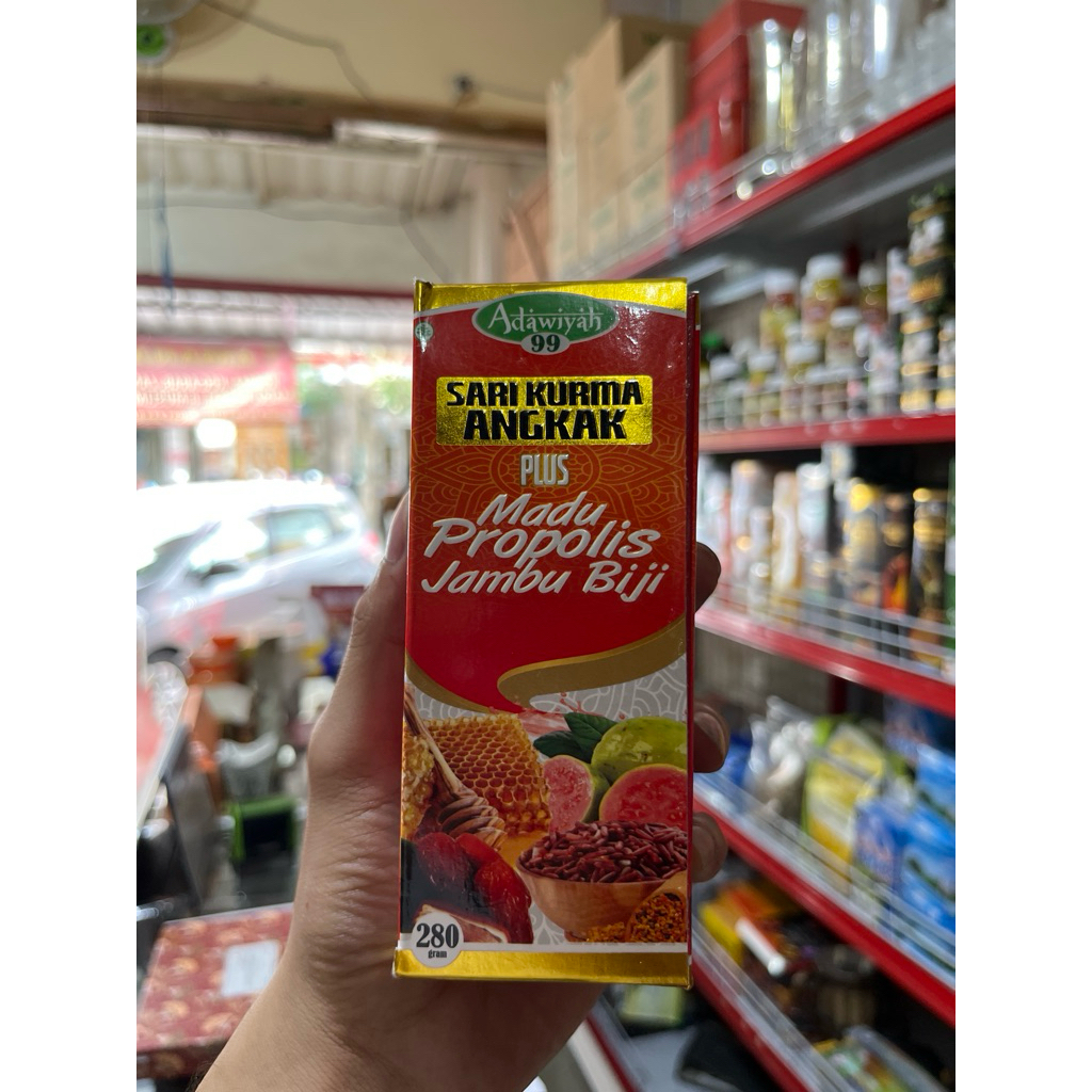 

Sari Kurma Angkak Adawiyah Plus Madu + Propolis + Jambu biji