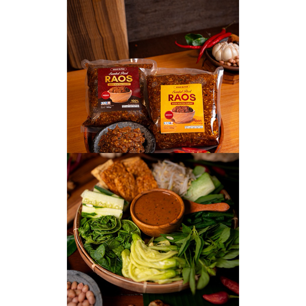 

Sambel Pecel RAOS – Best Seller! Pedas Gurih & Tahan Lama (500gr)
