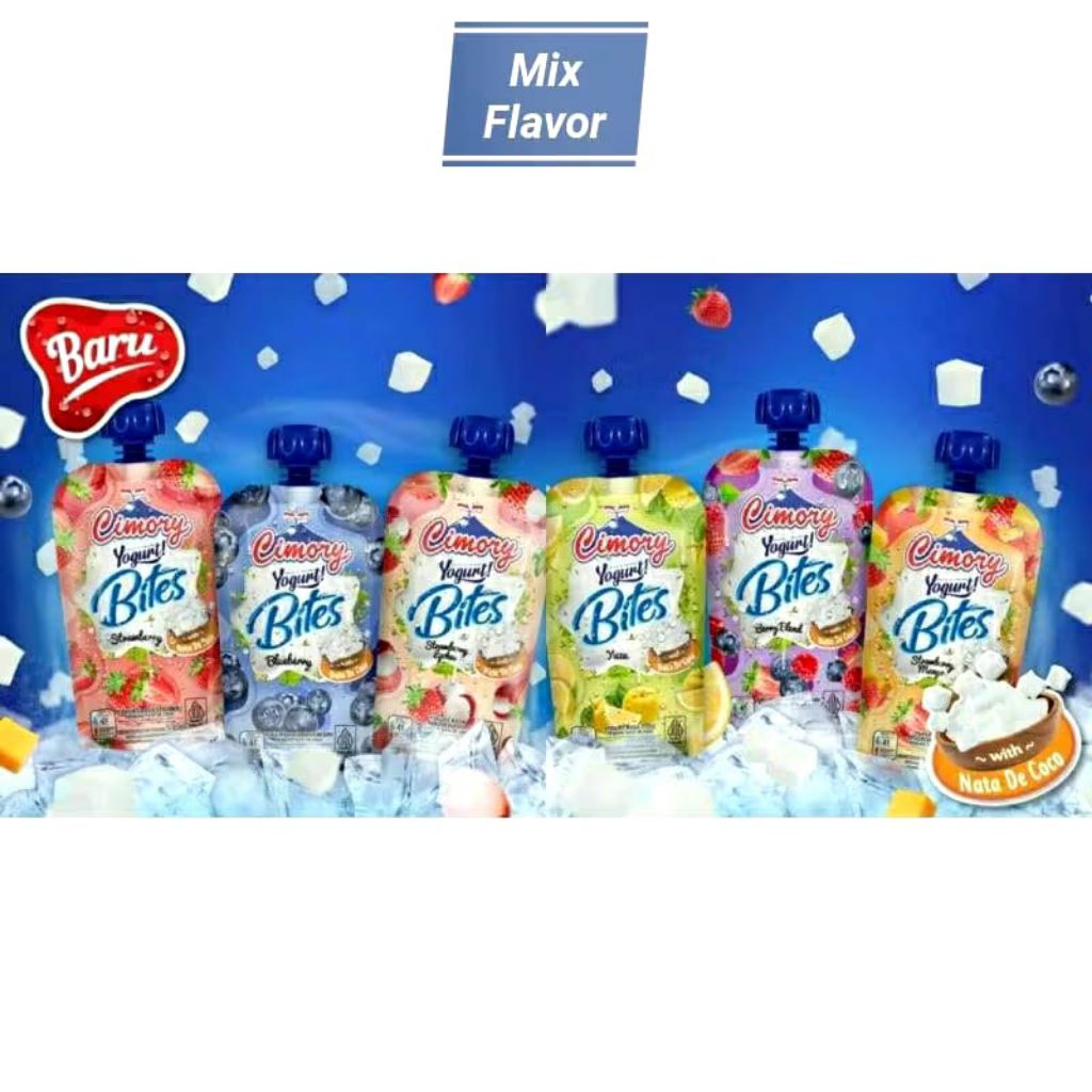 

Cimory yogurt bites 1dus isi 24pcs bisa mix rasą request termurah terlaris