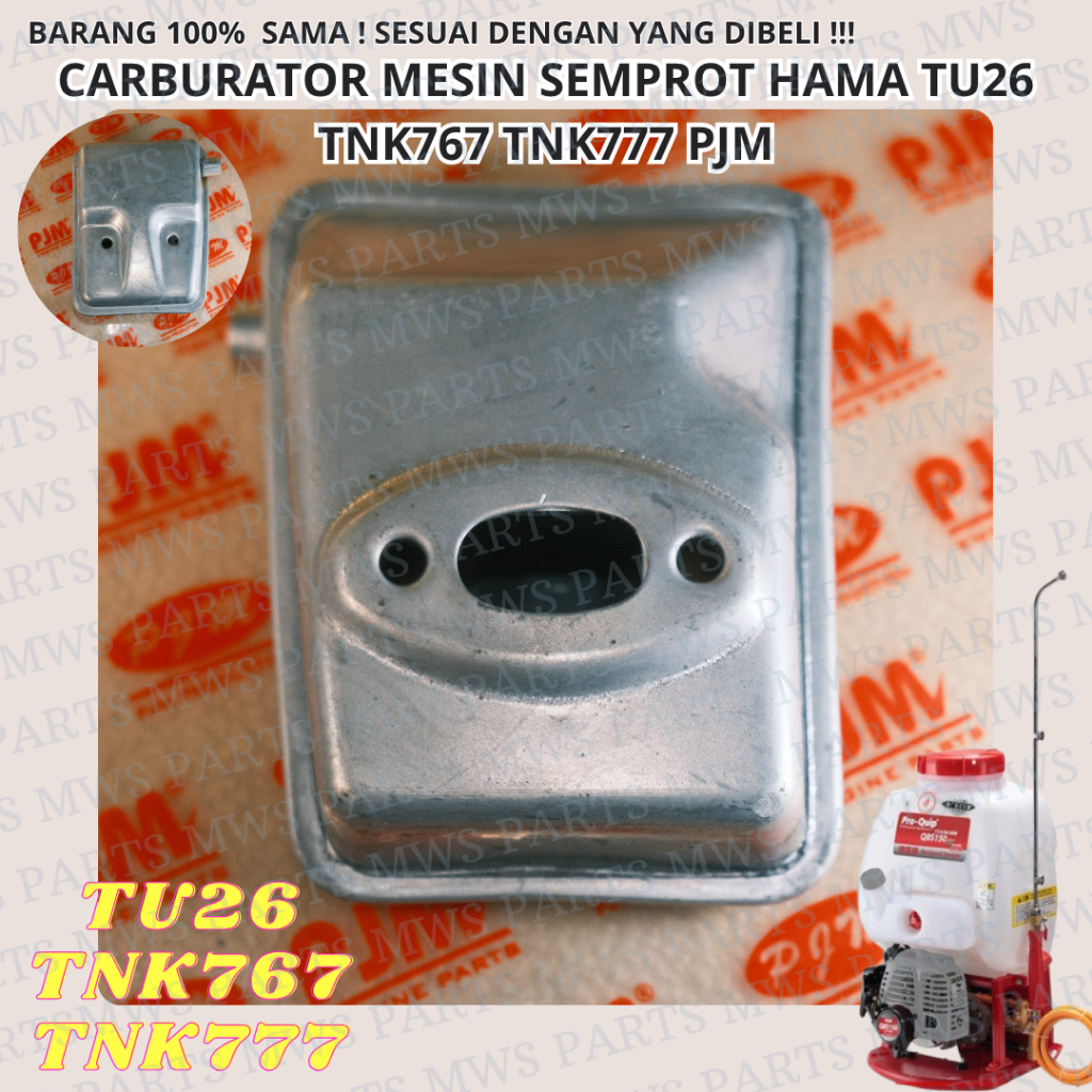 SILENCER KNALPOT KENALPOT MUFFLER MESIN SEMPROT HAMA TU26 TNK767 TNK777 767 777 | PJM | TU26