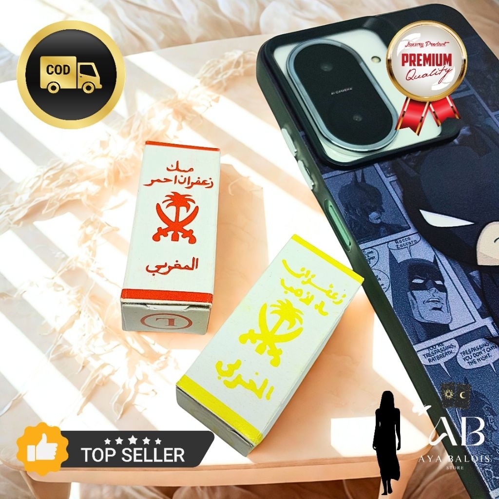 

Tinta Kaligrafi Original Merah & Emas 5ml -Quick Dry, Tahan Lama, Free Brush, Grosir Ready Stock