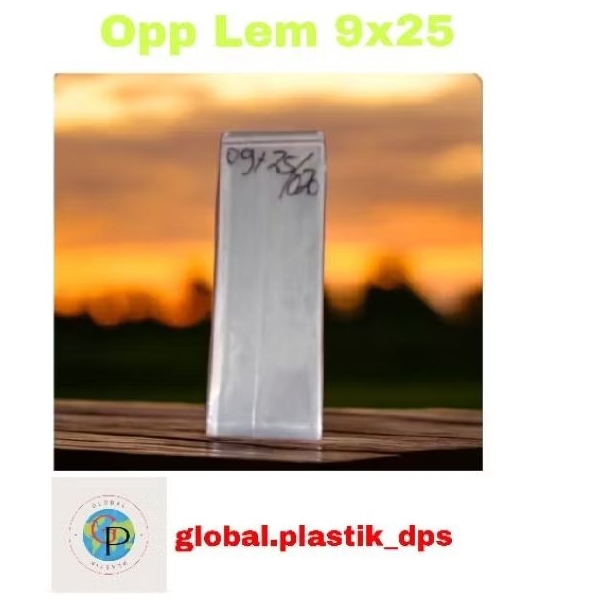 plastik opp lem 9x25