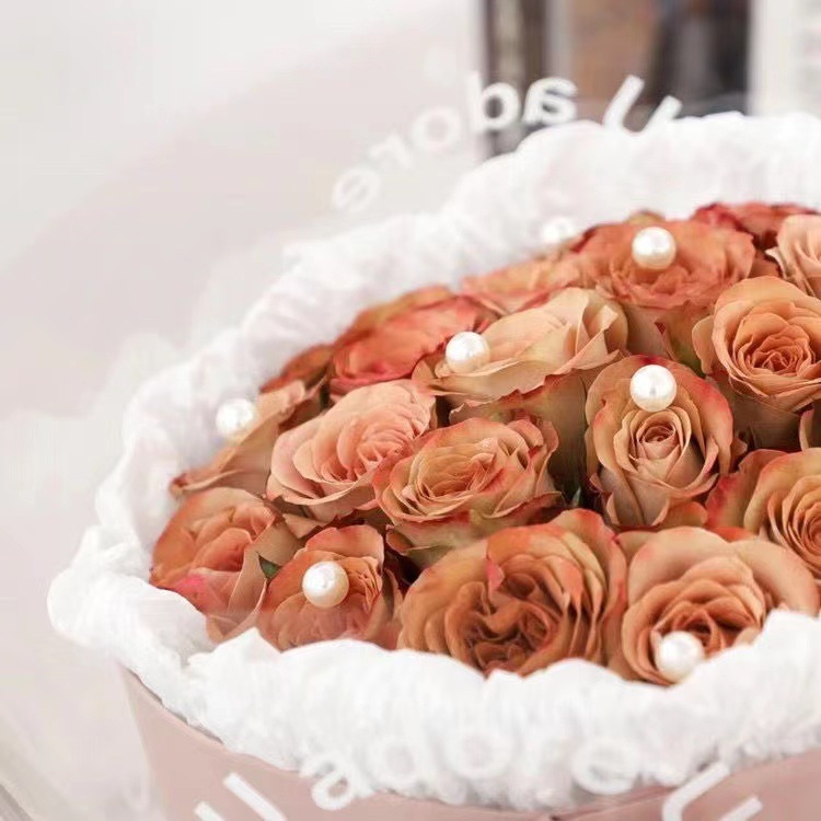 

100PCS MUTIARA PUTIH PEARL PUTIH DEKORASI DIY BUKET