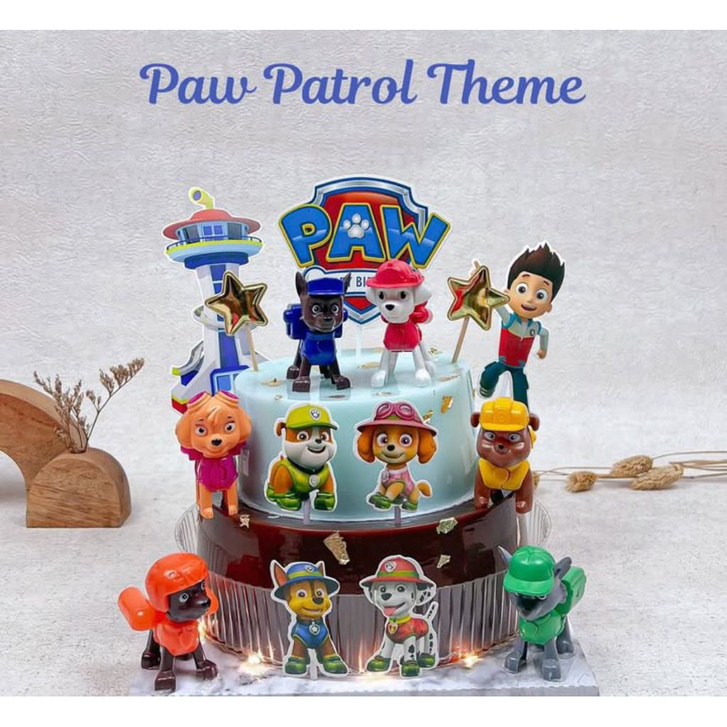 

Puding ulang tahun anak tema paw patrol