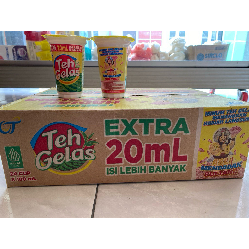 

Teh gelas 180ml 24 cup