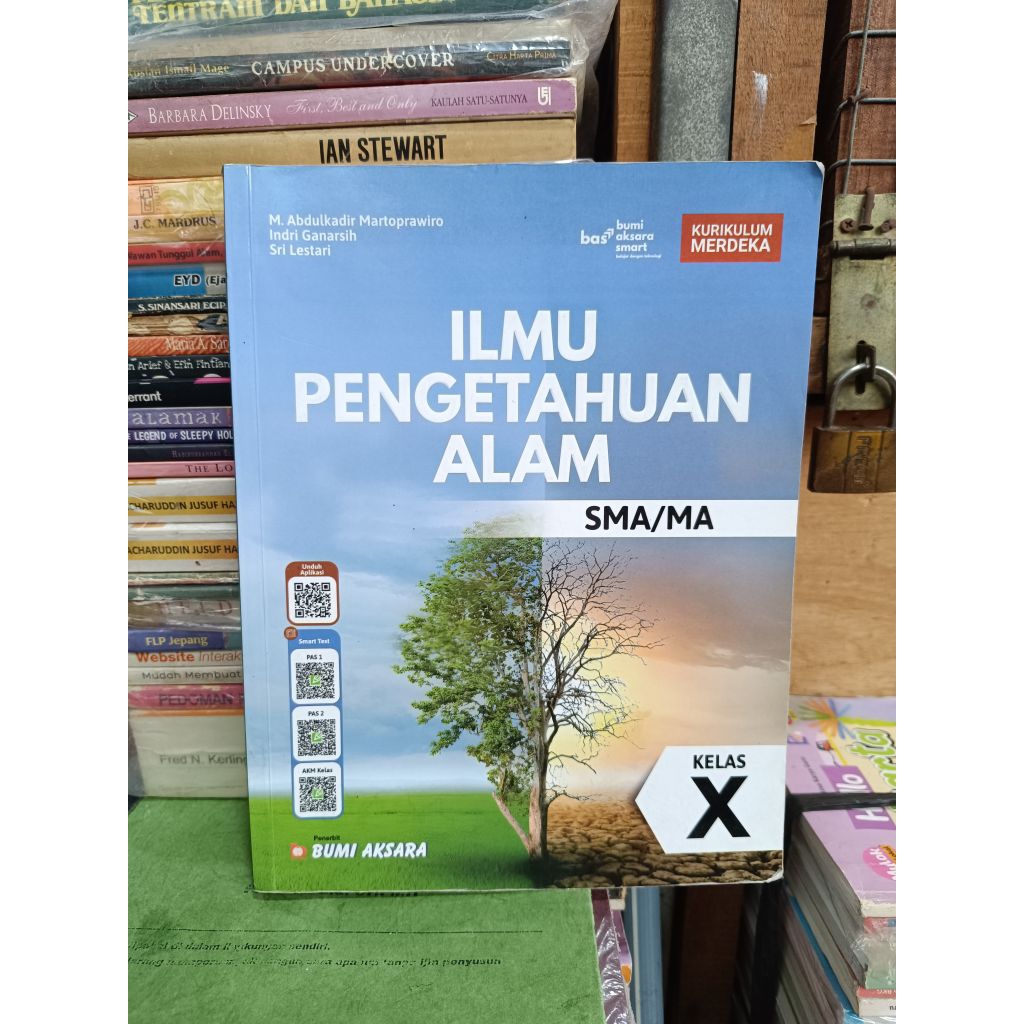 ilmu pengetahuan alam. kelas 1 SMA. bumi aksara. merdeka. bekas