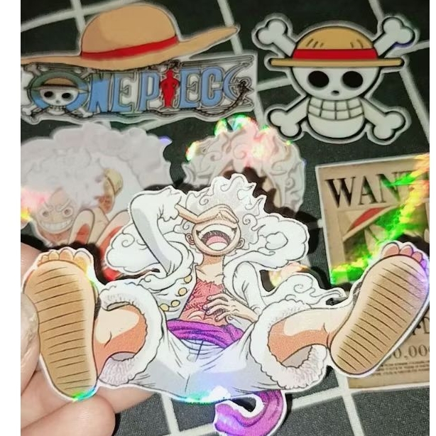 Sticker Luffy One Piece Hologram | Sticker hologram | Sticker Hp | Sticker Laptop