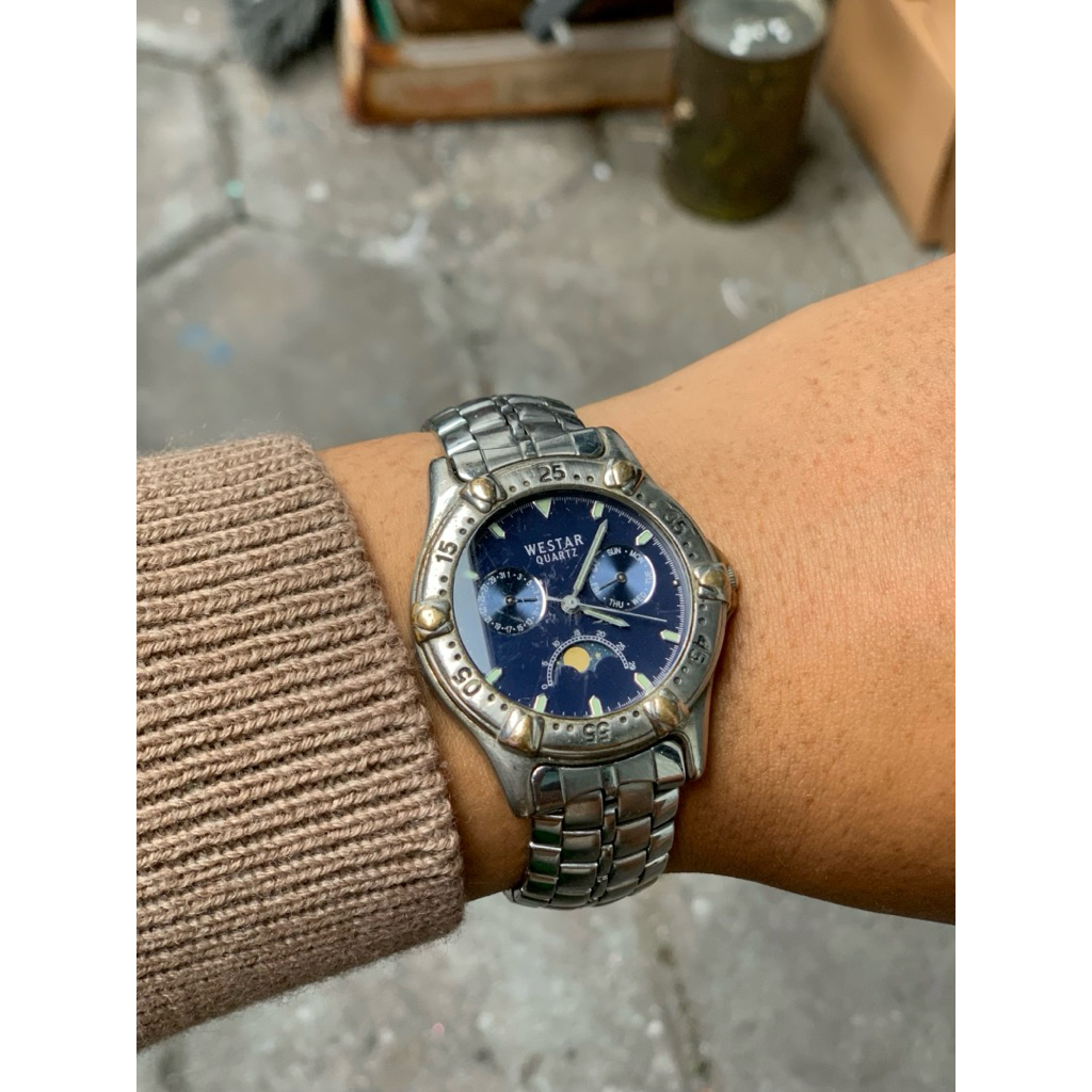 Vintage Westar Moonphase  France Ebauches movement