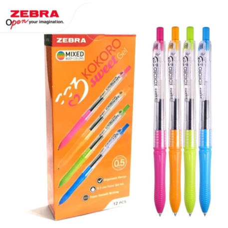 

Pulpen Gel Cetrek Zebra Kokoro Gel Retrack Sweet 0,5 mm Tinta HITAM (SATUAN)
