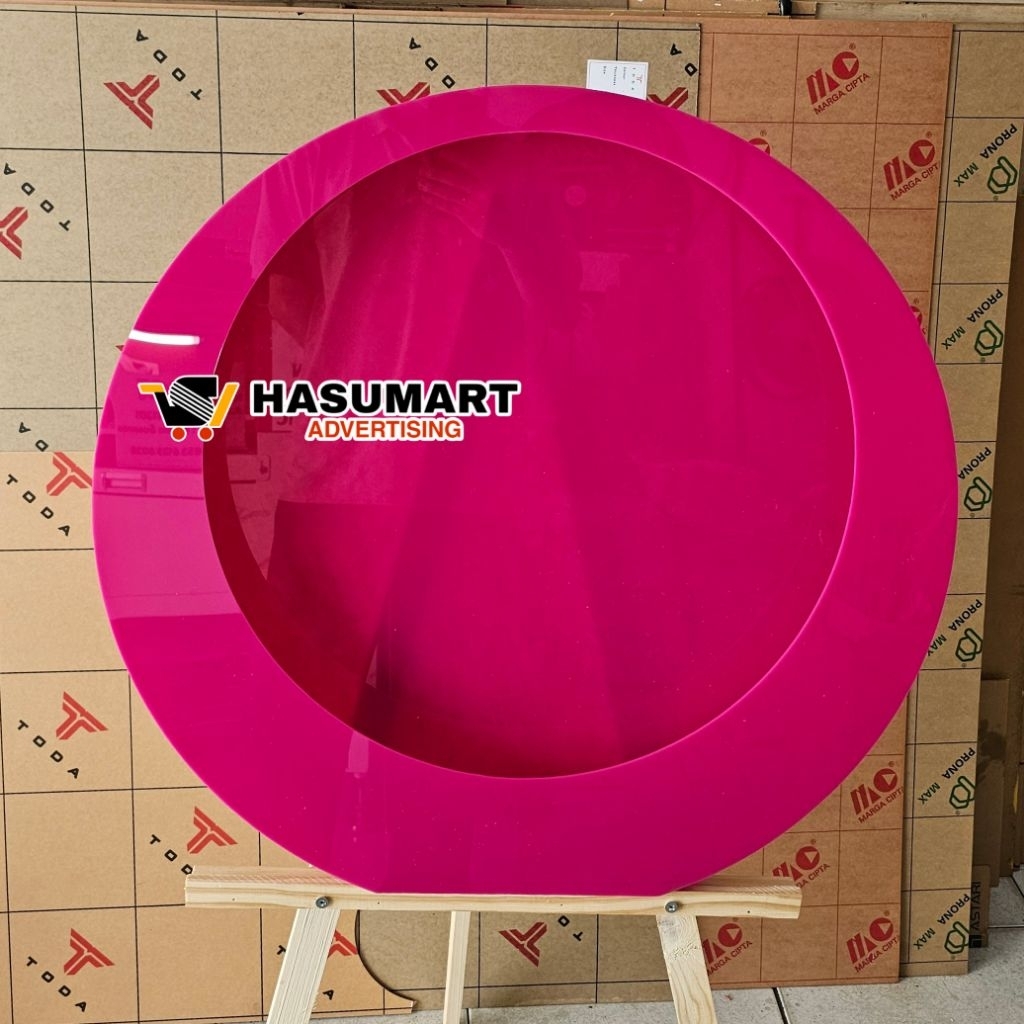 Flower Box AKRILIK Bulat / Box Akrilik Lingkaran / Akrilik Sign / Buket Akrilik CUSTOM