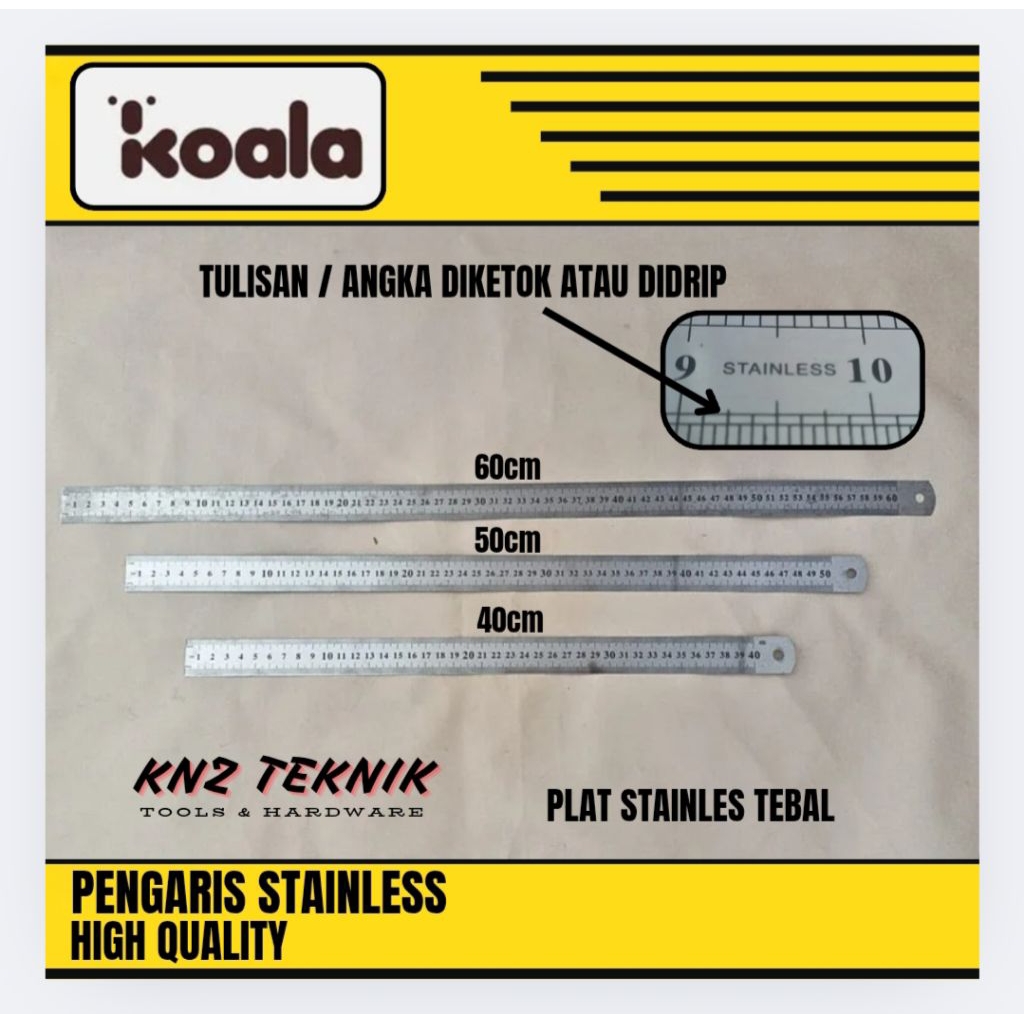 

Meteran Pengaris Mistar Stainles