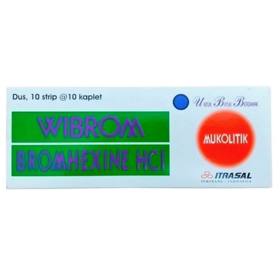 WIBROM - Bromhexin HCl 8mg (100's /Dus)