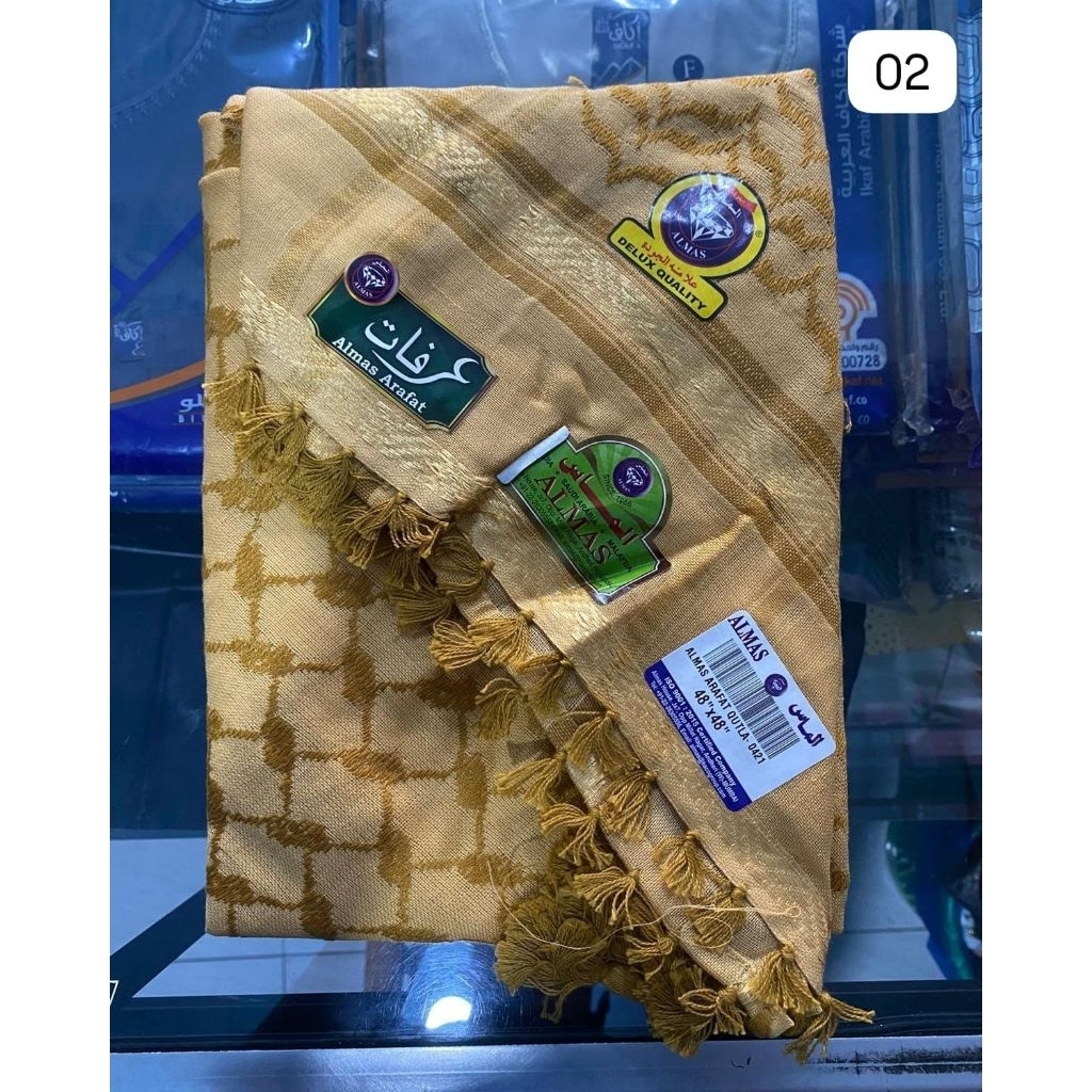 SORBAN ALMAS | SORBAN ARAFAT | PREMIUM QUALITY | ALMASIN