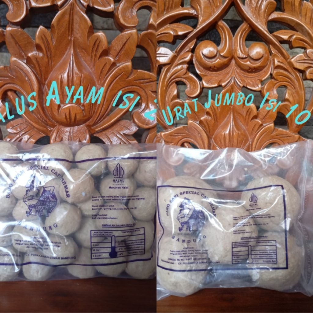 

paket hemat keluarga( baso urat jumbo + baso halus)