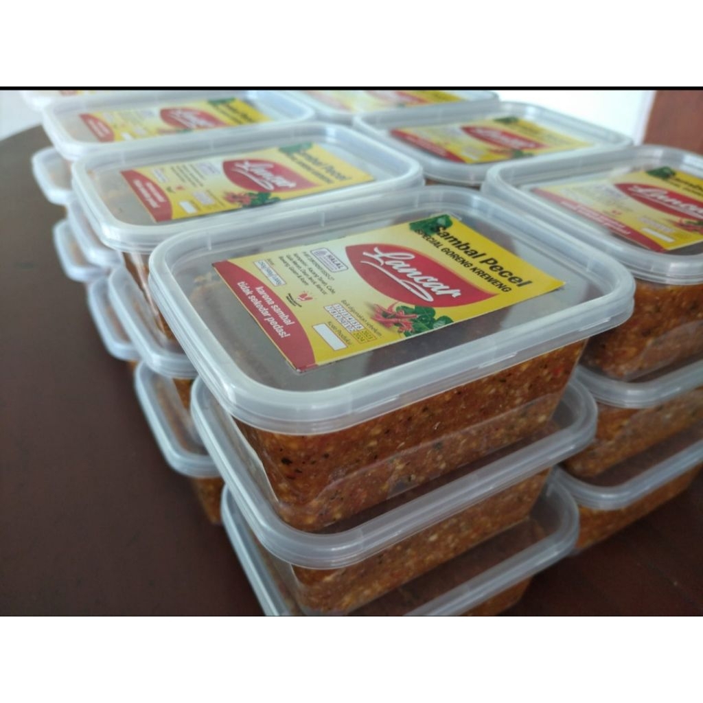 

Sambel Sambal Pecel Lancar 250 gr gram khas Blitar sambel spesial kreweng tanpa minyak