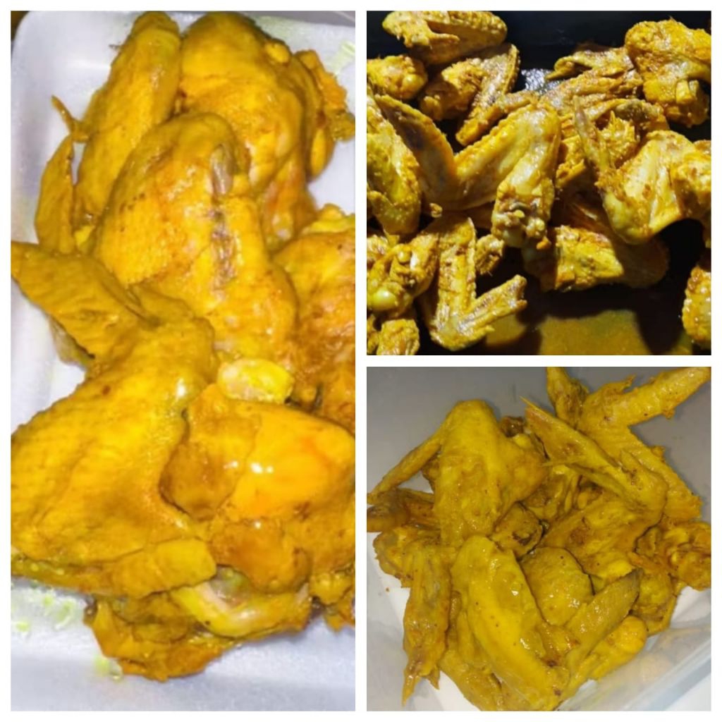 

Ayam ungkep bumbu kuning bagian sayap
