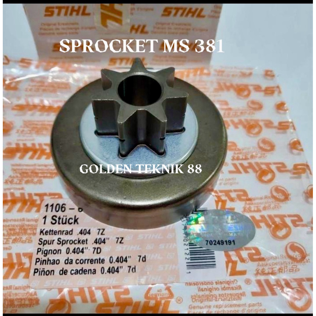 ChainSprocket MS 381 Spur Soroket MS 381 ORIGINAL