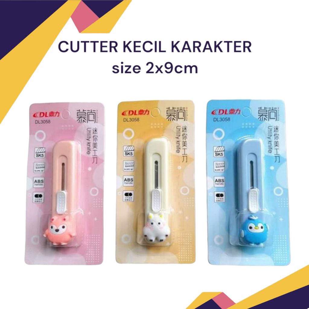 

Cutter kecil karakter 2x9cm DL3058