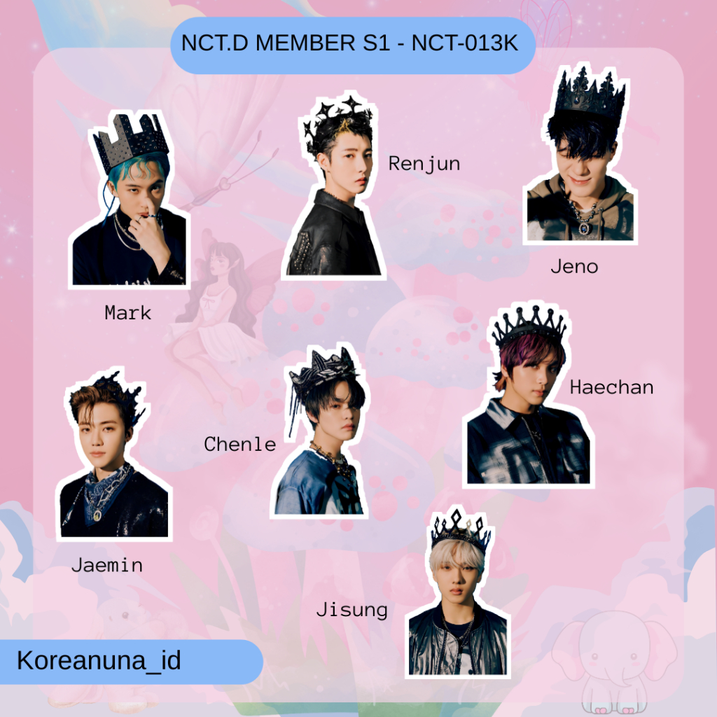 Stiker Kpop Nct Dream Member Anime Cartoon Lucu Aesthetic Sticker Deco Jurnal Hp Laptop Glossy Water