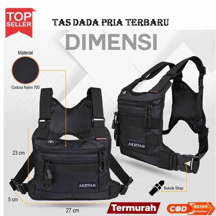 SNO-373-Chest Bag Waterproof - Tas Pria > Tas Pinggang Pria