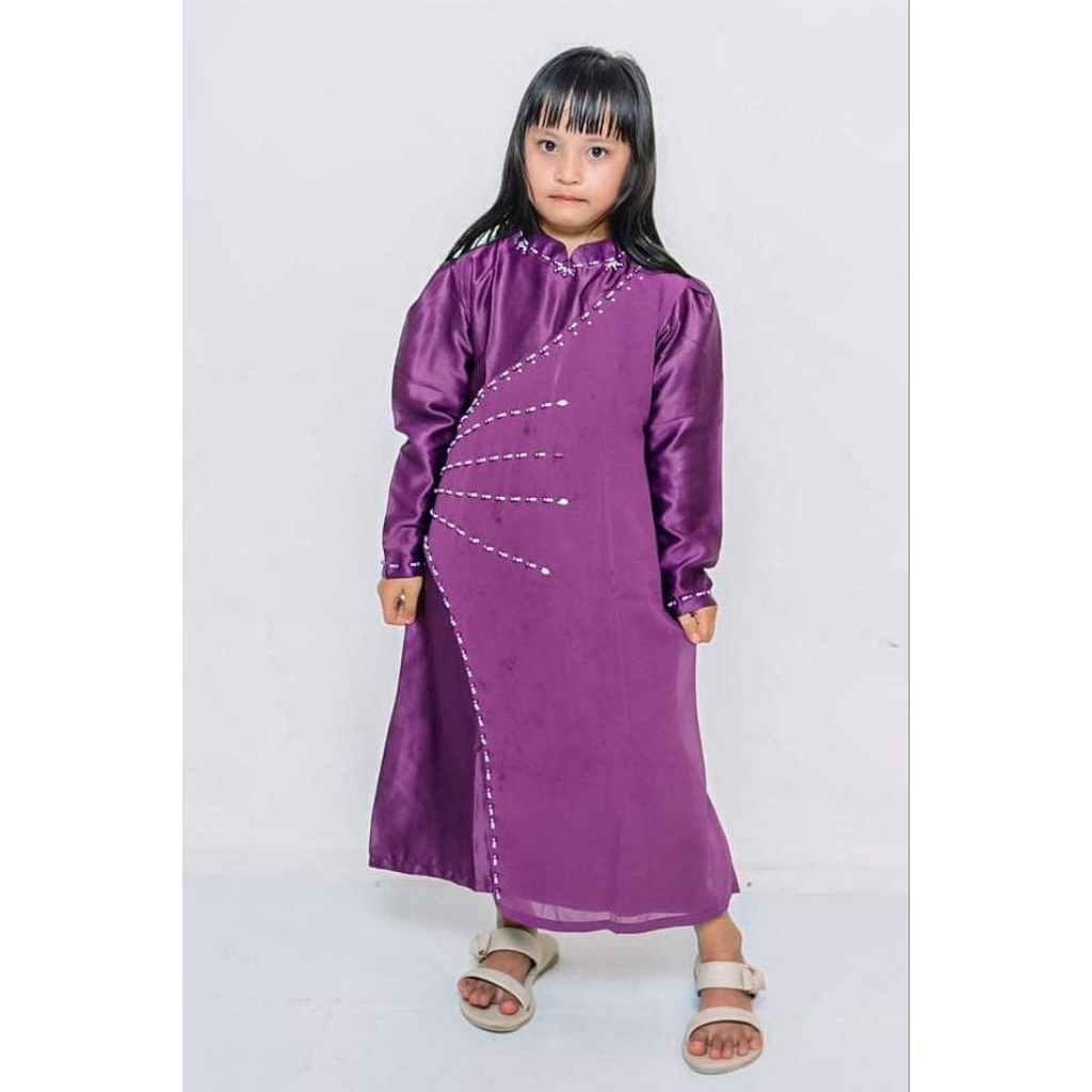 DRESS GAMIS TERBARU Baju Gamis |Dress Pesta Kondangan Model Cakar Elegan Manik Mutiara Premium