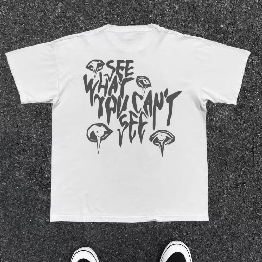 Kaos T-shirt Oversize Urban Style Korean WSEEN EYES Kaos Harajuku Korean Oversize Bigsize Jumbo Pria