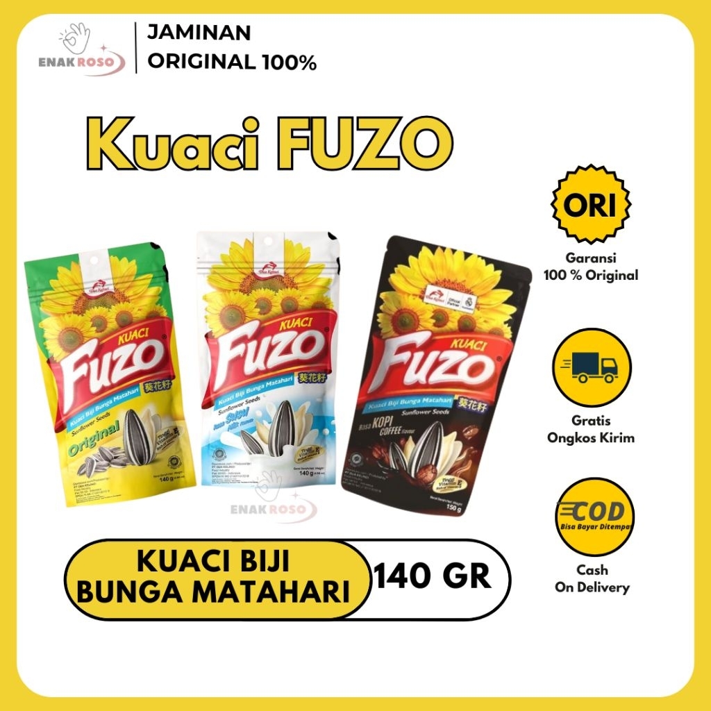 

Fuzo Kuaci Bunga Matahari Original 140gram