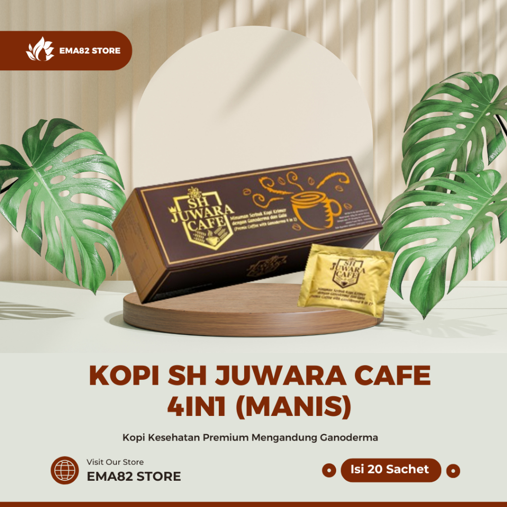 

Kopi Kesehatan Sh Juwara Cafe 4in1(Manis) - Isi 20 Sachet/Box