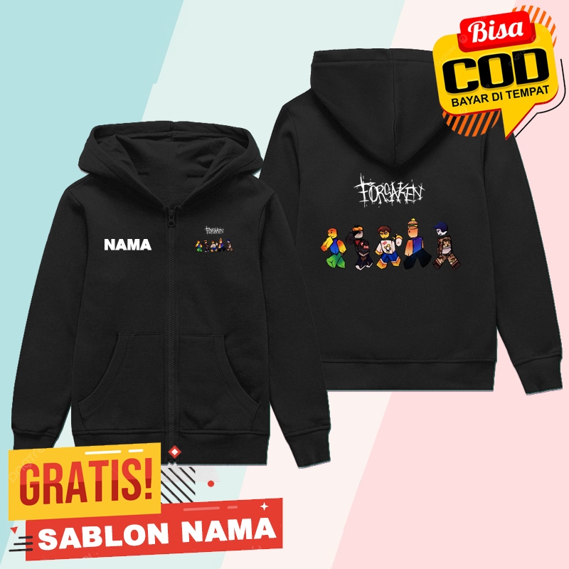 Zipper Anak Forsaken / Jaket Anak Laki Laki & Perempuan Forsaken