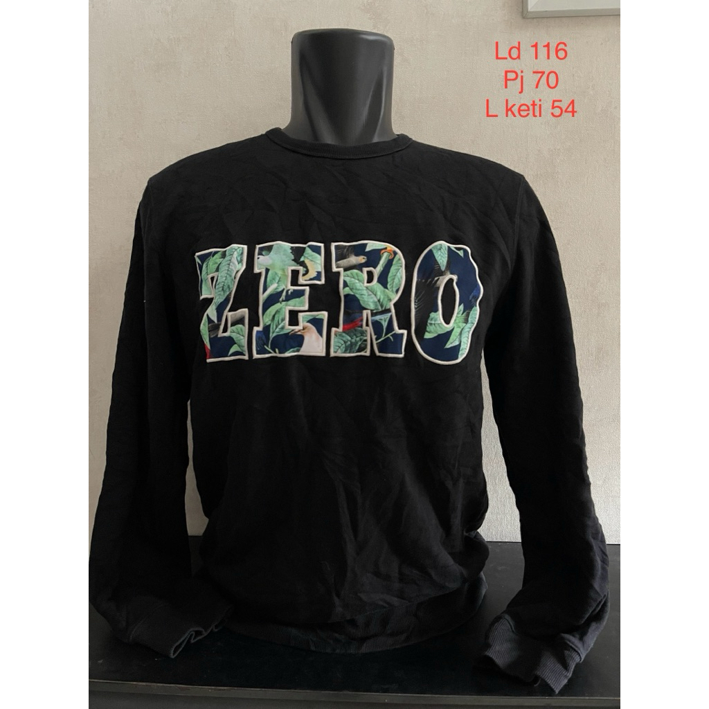 Eight seconds crewneck pria cn pria warna hitam oversize