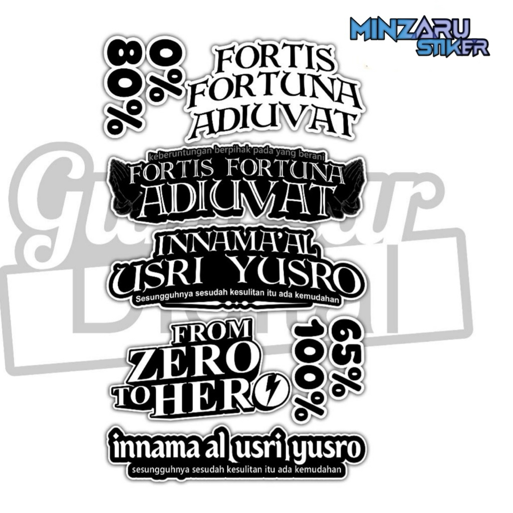 

MINZARU STIKER | STIKER PACK HOLOGRAM PELANGI | FORTUS FORTUNA | FROM ZERO TO ZERO