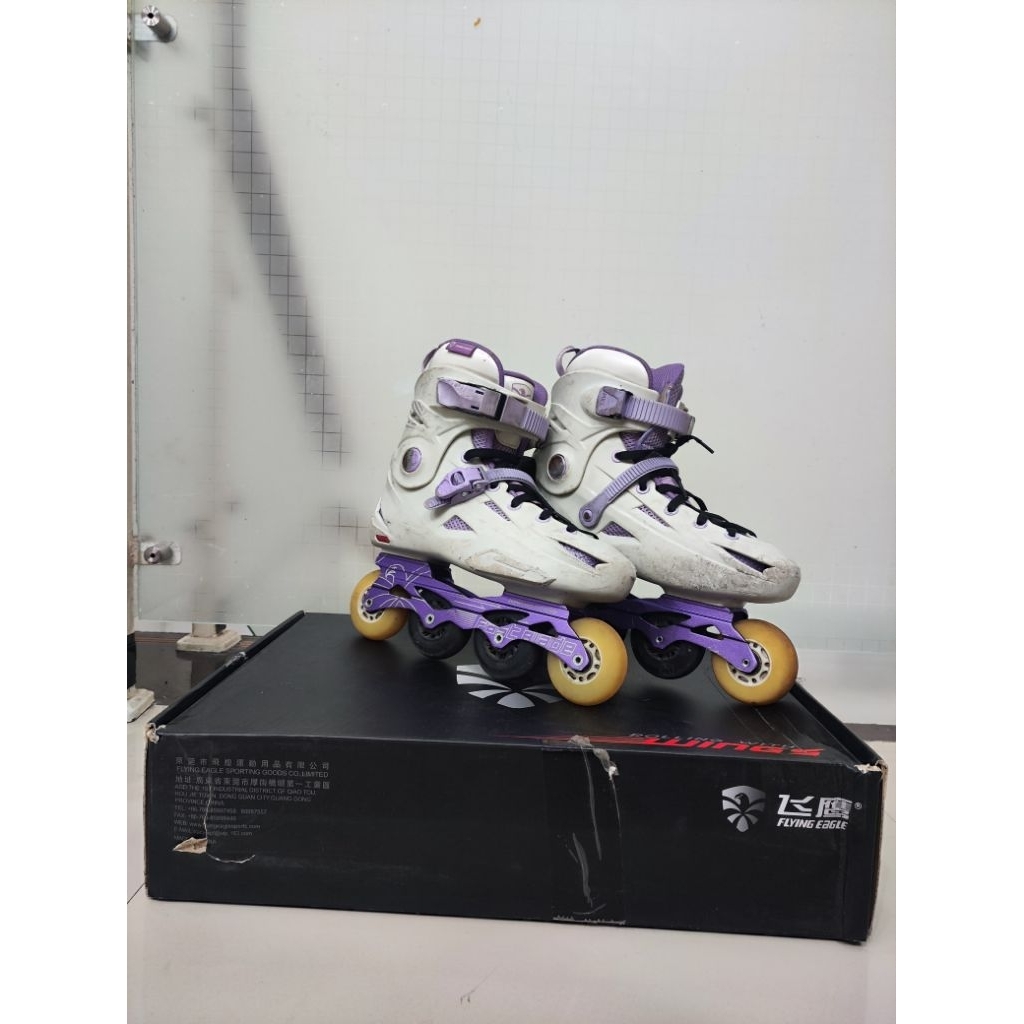 Inline Skate Sepatu Roda ( FBS FAST BLADE Flying Eagle Warna Purple)