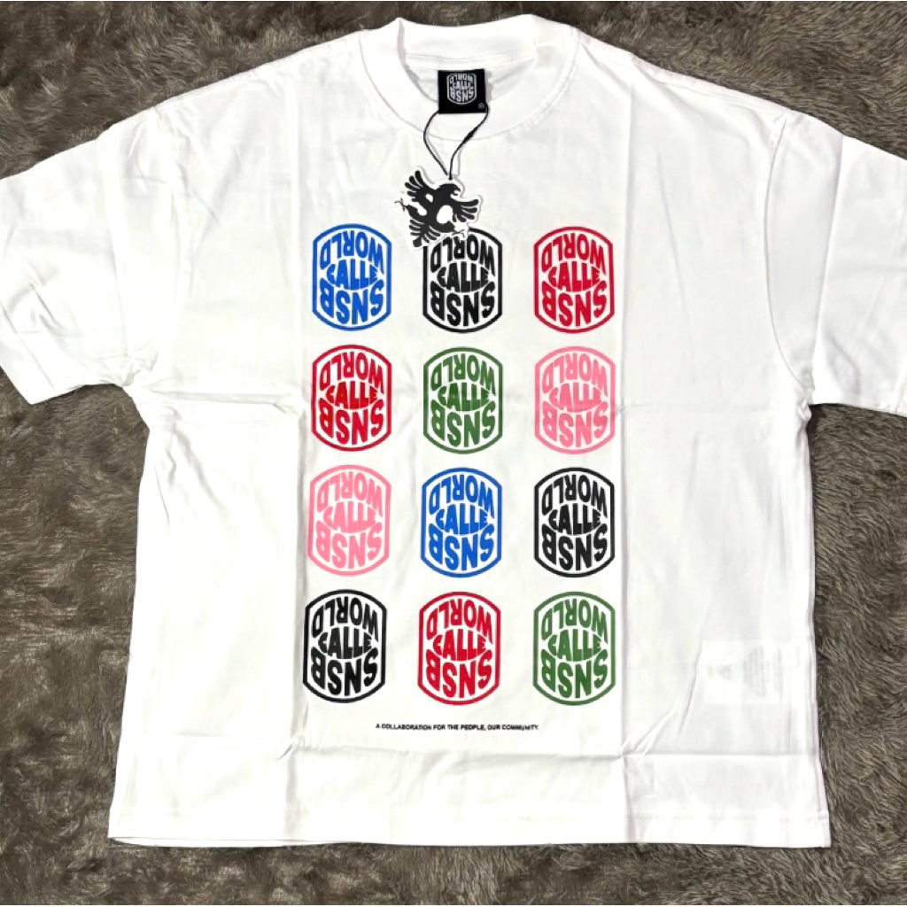 [100% ORIGINAL] T-SHIRT SNSB x CALLE MULTI COLOUR SZ M