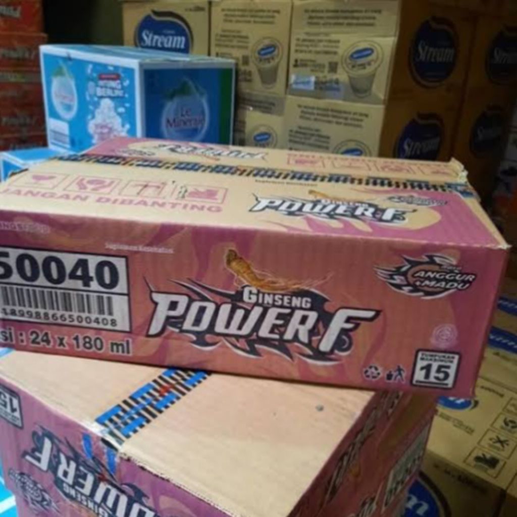 

Power F Minuman Gingseng Cup 180ml x 24 pcs