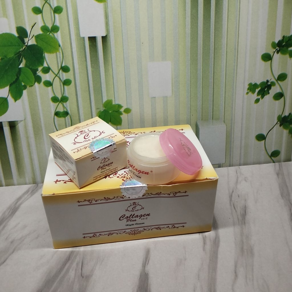 (12PCS) CREAM COLLAGEN MALAM HOLO SILVER