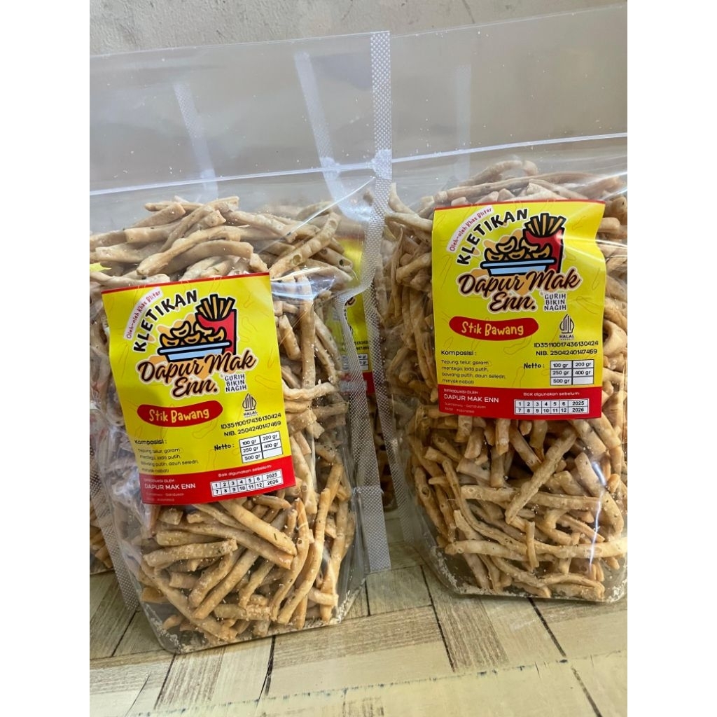 

Stik bawang/stik bawang gurih mantab/stik bawang kemasan 500 gram/stik bawang premium